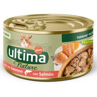 18 x 85 g Terrine au saumon Ultima Nature, nourriture humide pour chat