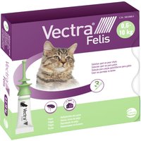 Vectra Felis Solution Spot-on pour les chats - 3 pipettes de 0,9 ml