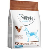 1 kg Concept for Life Veterinary Diet Gastrointestinal Low Fat nourriture pour chien sèche