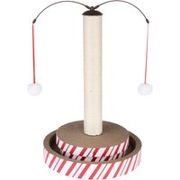 Tronc à griffer TIAKI Multitoy 4 en 1 pour chat 40 x 40 x 62 cm