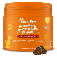 Bouchées à mâcher Zesty Paws Cranberry Urinary Care, 90 bouchées à mâcher, complément alimentaire pour chiens