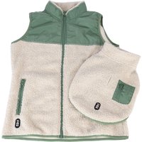 Vestes assorties Pet & Parent en sherpa de TIAKI, veste : taille S/M + manteau pour chien : longueur du dos 30 cm