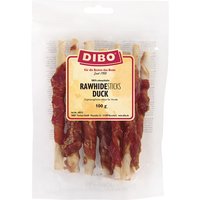 100 g bâtonnets de peau brute au canard DIBO, friandises pour chiens