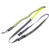Nomad Tales Spirit USB LED joggingkoppel neon gul & grå - 180 - 250 cm långt, 25 mm brett