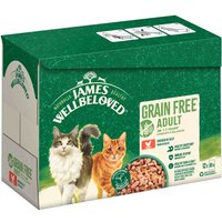 James Wellbeloved Grain Free Adult Cat med kyckling i gelé - 12 x 85 g