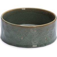 Designet av Lotte keramisk hundeskål, grønn - 1200 ml, Ø 18 x H 7 cm
