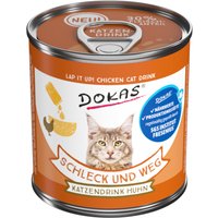 Lot économique : 24x100 g Dokas boisson pour chat Schleck und Weg au poulet