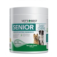 Snack per cani Vet's Best Senior Daily Chews Lachs - 400 g (180 compresse masticabili)