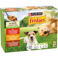 Friskies Adult en gelée bœuf, poulet, agneau pour chien – 12 x 85 g