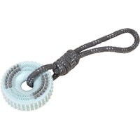 TIAKI Jouet à mâcher Roue à picots avec corde env.30x9x4cm pour chiens