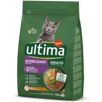 2,5kg Ultima Stérilisé, poulet pour chat croquettes chat