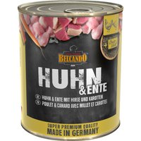 6x800g poulet, canard, millet, carottes Super Premium Belcando - Nourriture pour chien