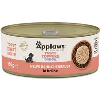 Applaws Puppy Taste Toppers i buljong 6 x 156 g - Kycklingbröst