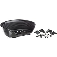 Ferplast Siesta Deluxe hundkorg svart - Stl 6: L 70,5 x B 52 x H 23,5 cm