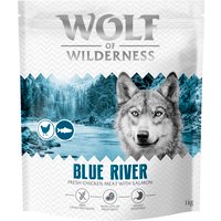 Wolf of Wilderness Adult "Blue River" kyckling och lax (Bästsäljare) - 1 kg nytt recept