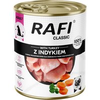 12x800g Rafi Dog Classic Dinde nourriture pour chiens