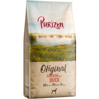 Lot économique : 2 x 12 kg Purizon poulet avec canard nourriture pour chien sèche