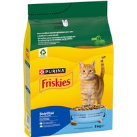 PURINA Friskies Sterilized Gato com salmão, atum e legumes - 2 x 3 kg
