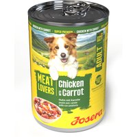 24x400g Josera Meatlovers Menu poulet et carotte pâtée pour chien