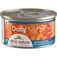12x85g mousse au poisson de l'océan Almo Nature Daily Menu - Sachet pour chat