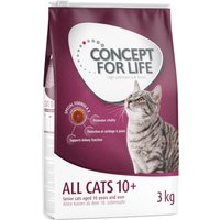 3kg All Cats 10+ Concept for Life - Croquettes pour chat