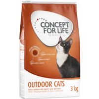 3kg Outdoor Cats Concept for Life Croquettes pour chat : -20 % !
