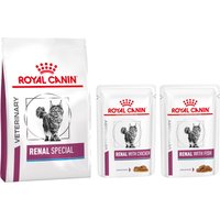 Blandpack: Royal Canin Veterinary Diet torr- & våtfoder - Renal Special Feline (4 kg + 12 x 85 g)