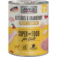 MAC's Cat kattfoder 6 x 800 g - Fjäderfä & tranbär