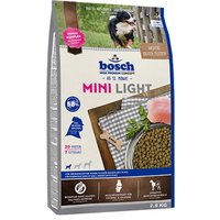 Lot de croquettes pour chien bosch - Mini Light (2 x 2,5 kg)