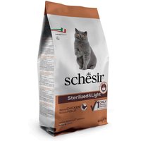 2x10kg Schesir Sterilized & Light poulet Croquettes pour Chat