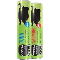 Offre découverte Cosma Snackies Friandises lyophilisées pour chat - 30 g, 2 saveurs (thon, saumon)