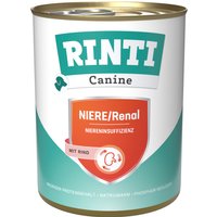 Ekonomipack: RINTI Canine 24 x 800 g - Renal Kidney Diet Beef