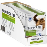 96x85g Senior 7+ dinde, carottes Perfect Fit - Pâtée pour chat