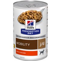 24 + 12 på köpet! 36 x Hill's Prescription Diet - j/d Joint Care Chicken (36 x 370 g)