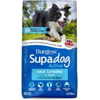 Burgess Supadog Active Chicken and Beef - Economy Pack: 2 x 12.5kg