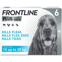Frontline Plus Flea & Tick Treatment Medium Dog (10-20kg) - Pack of 6 - 10067951 - Animed