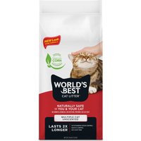 World's Best Quick Clumping Corn Multiple Unscented Cat Litter 12.7Kg