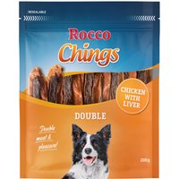 200g Rocco Chings Double poulet, foie - Friandises pour chien