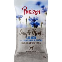 Confezione prova! Purizon Crocchette, Alimenti umidi e Snack per cane - 100 g crocchette Single Meat Adult Salmone con spinaci