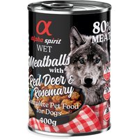 6x400 g alpha spirit Boulettes de viande 6 x 400 g pour chien