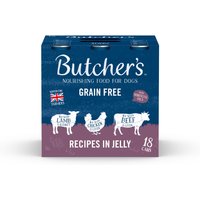 Butcher’s Grain Free Recipes in Jelly 18 x 400g - Meaty Recipes Mixed Pack Butcher’s Grain Free Recipes in Jelly 18 x 400g - Meaty Recipes Mixed Pack