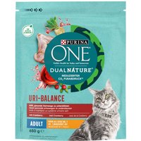 PURINA ONE Dual Nature Adulte poulet, cranberry pour chat - 2 x 650 g