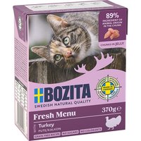 6x370g Bozita Bouchées en gelée dinde - Pâtée pour chat