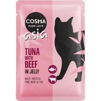 6x100g Cosma Thai/Asia en gelée thon, bœuf - Pâtée pour chat