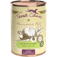 12x400g Terra Canis Pot de jardin, mélange de fruits et légumes nourriture humide pour chien