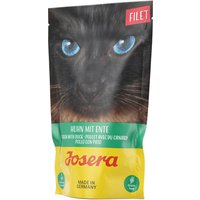 16x70g Josera Filet poulet avec du canard Pâtée pour chat