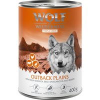 Lot Wolf of Wilderness The Taste Of 24 x 400 g pour chien - The Taste Of The Outback