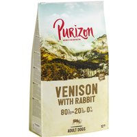 Multipack risparmio! 2 x 12 kg Purizon Crocchette senza cereali per cani - Adult Selvaggina con Coniglio