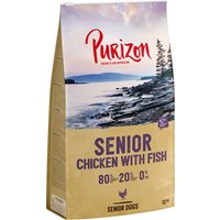 2x12kg Purizon Senior poulet, poisson sans céréales - Croquettes pour chien