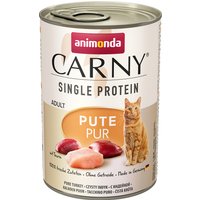 24x400g Single Protein Adult pure dinde Animonda Carny - Pâtée pour chat